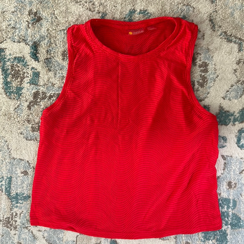 Zella red tank